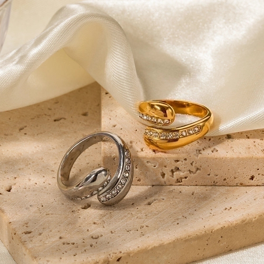 Raindrop Vibes Rings – 316 Stainless Steel with a Fluid Plated Finish-Bijou Crush
