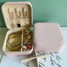 Simple Style Solid Color Leather Jewelry Boxes-Bijou Crush