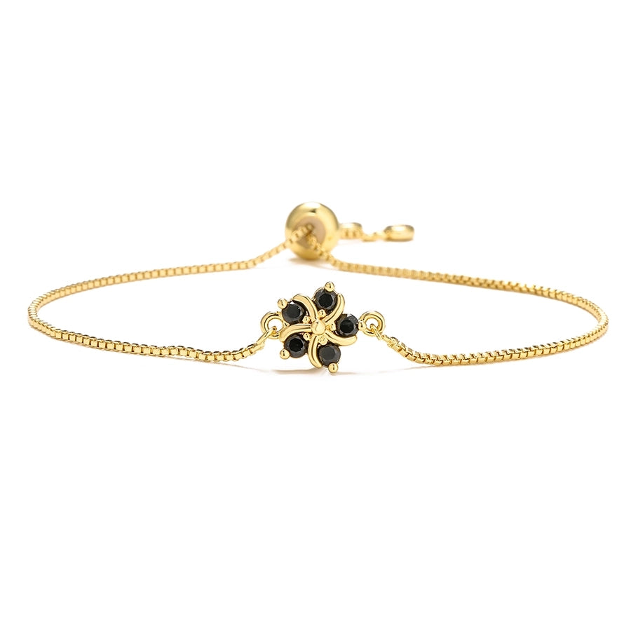Fashion Flower Copper Zircon Bracelets-Bijou Crush