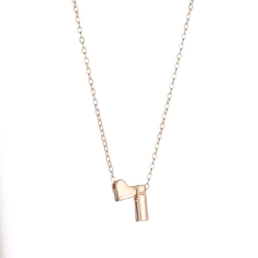 Love 26 English Alphabet Simple Alloy Necklace-Bijou Crush