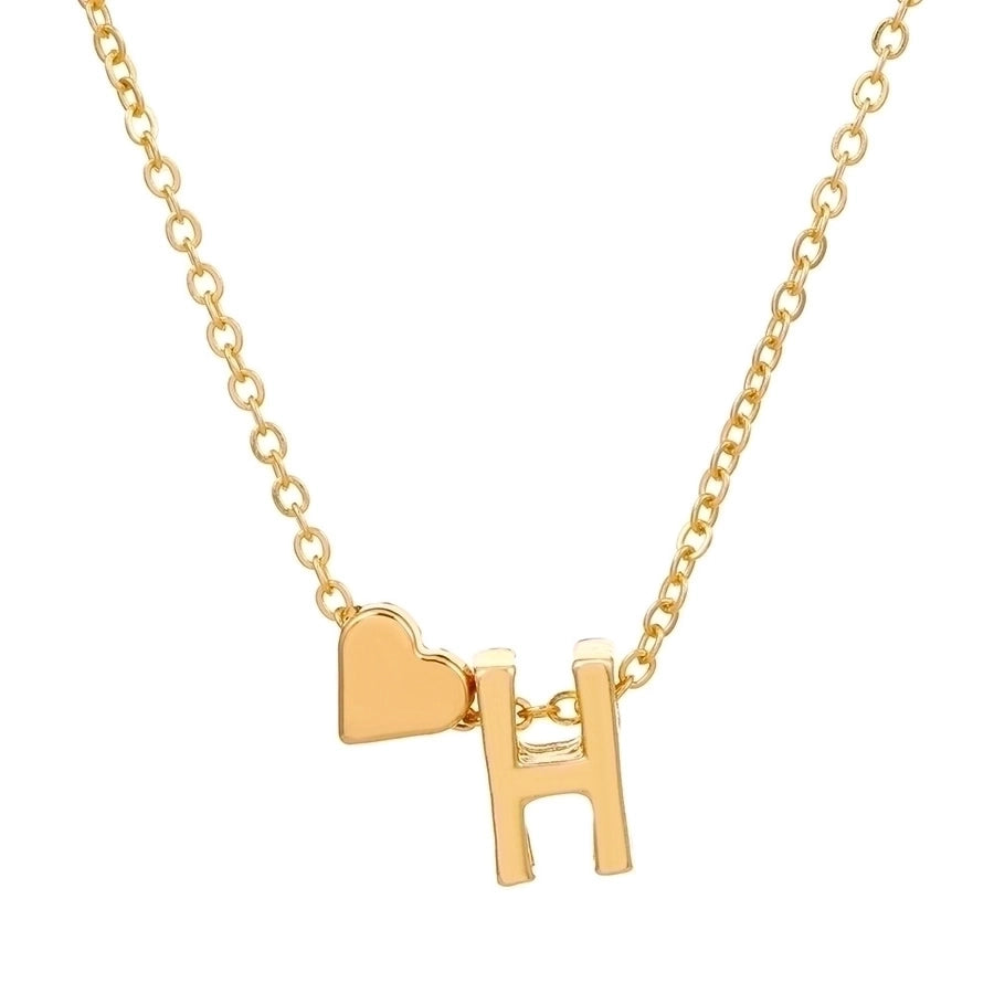 Love 26 English Alphabet Simple Alloy Necklace-Bijou Crush