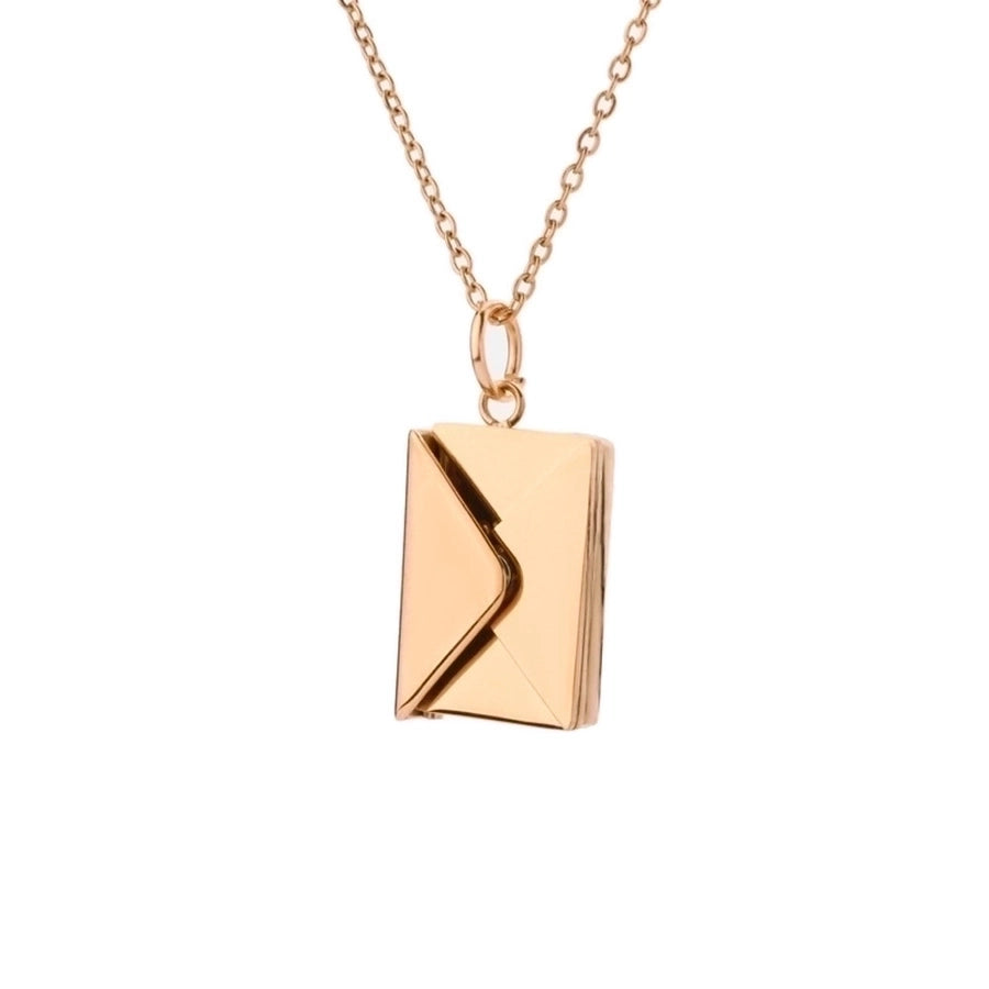 Fashion Envelope Stainless Steel Titanium Plating Pendant Necklace-Bijou Crush