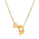 Love 26 English Alphabet Simple Alloy Necklace-Bijou Crush