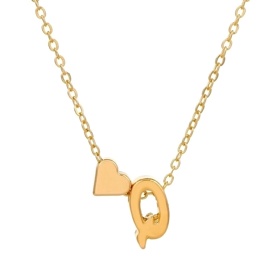 Love 26 English Alphabet Simple Alloy Necklace-Bijou Crush