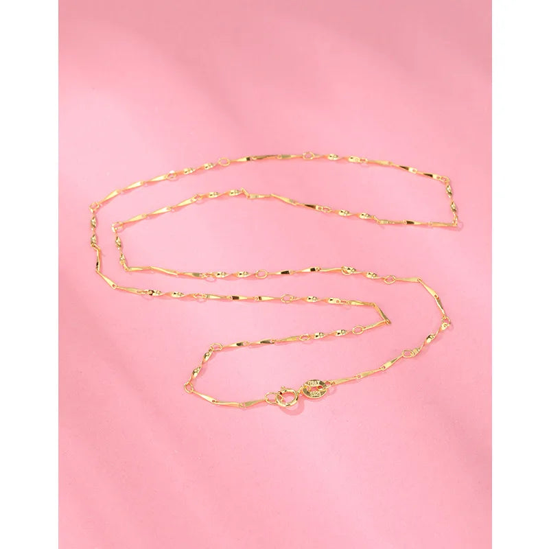925 Sterling Silver Cable Chain Box Chain Solid Color Necklace-Bijou Crush