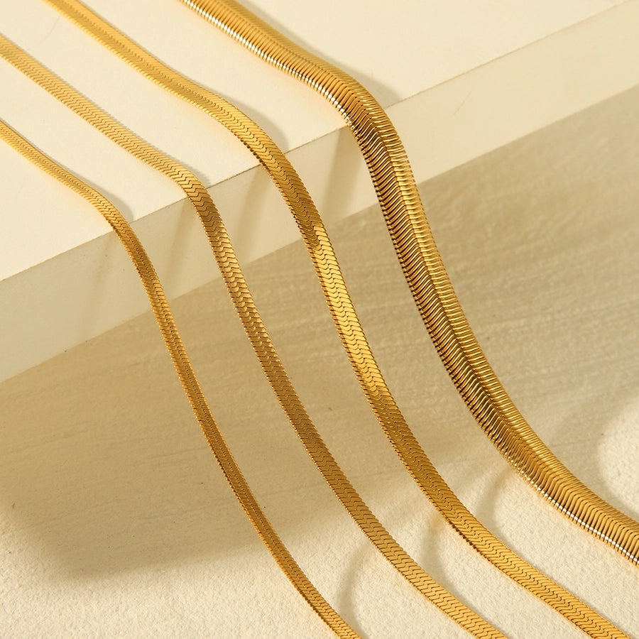 304 Stainless Steel 18K Gold Plated Plating Necklace-Bijou Crush