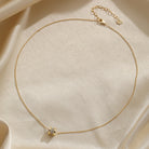Elegant Simple Style Round Copper Plating Inlay Zircon 14k Gold Plated Necklace-Bijou Crush