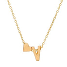 Love 26 English Alphabet Simple Alloy Necklace-Bijou Crush