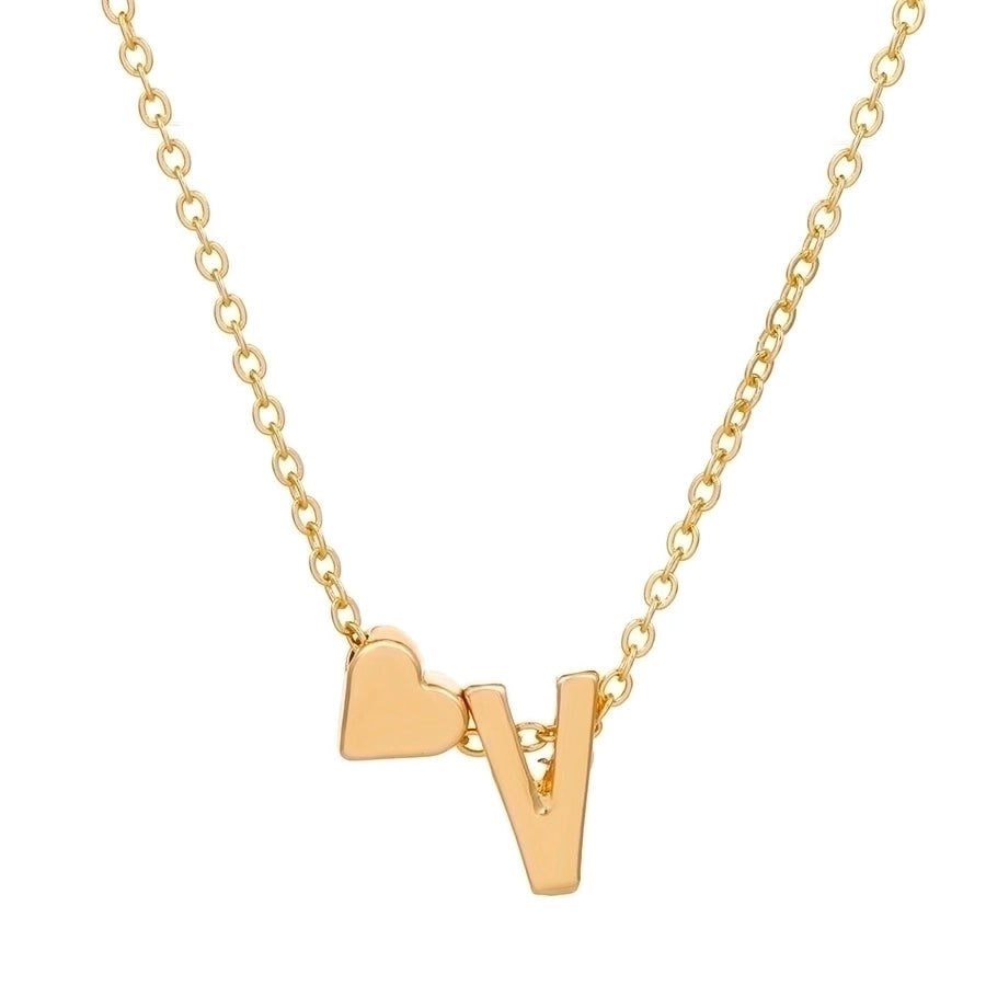 Love 26 English Alphabet Simple Alloy Necklace-Bijou Crush