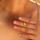 304 Stainless Steel 18K Gold Plated IG Style Letter Pendant Necklace-Bijou Crush