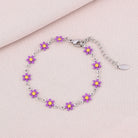 Basic Flower Stainless Steel 18K Gold Plated None Bracelets-Bijou Crush