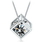 Fire In Cage Pendant – 925 Sterling Silver with Cubic Zirconia-Bijou Crush