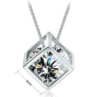 Fire In Cage Pendant – 925 Sterling Silver with Cubic Zirconia-Bijou Crush