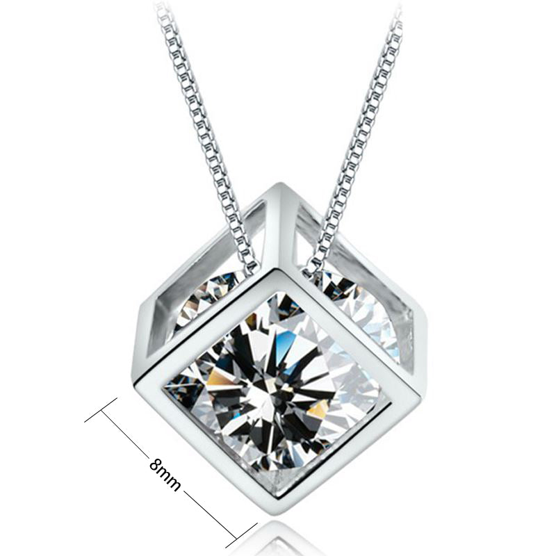Fire In Cage Pendant – 925 Sterling Silver with Cubic Zirconia-Bijou Crush