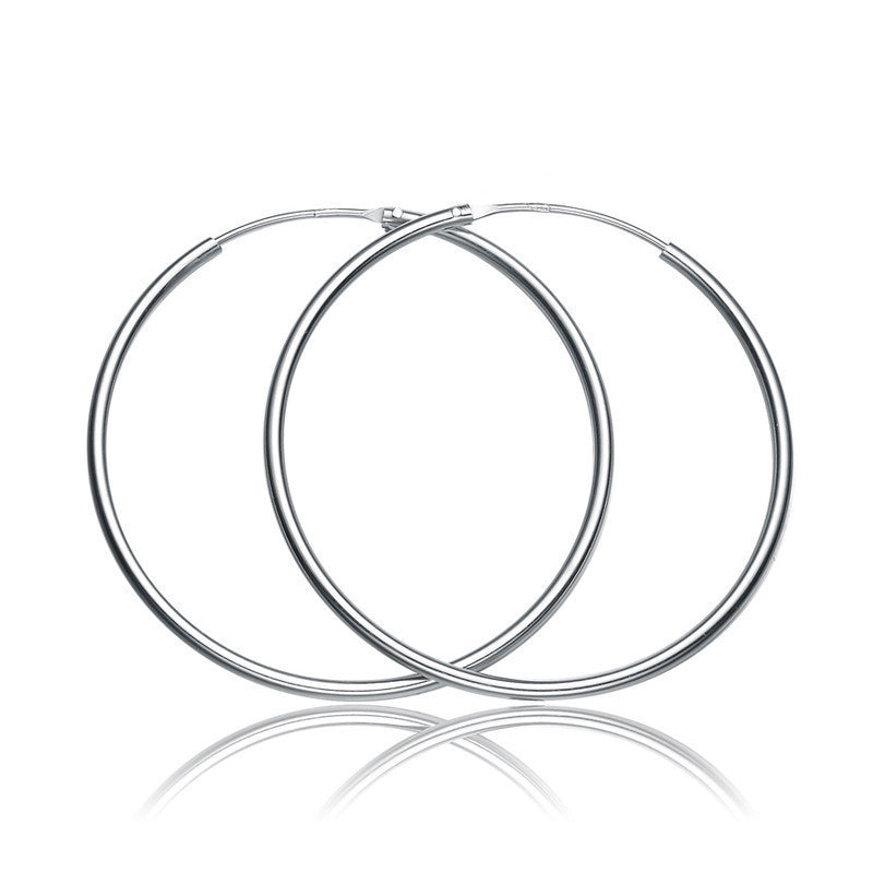Chic 925 Sterling Silver Huggie Hoops – Sleek & Timeless-Bijou Crush